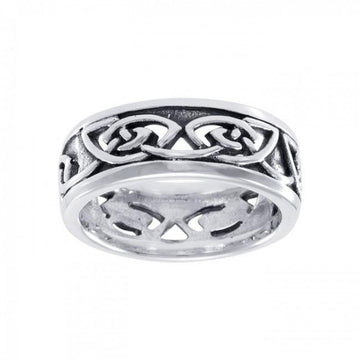 Celtic Knotwork Silver Ring TR3411 - Jewelry